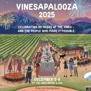 December 5 to 8, 2025 Vinesapalooza